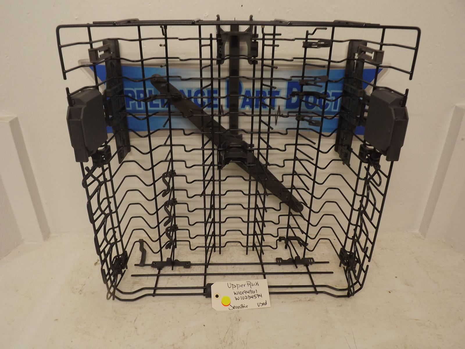 JennAir Dishwasher W10194861 W10234574 Upper Rack Used JennAir Dishwasher W10194861 W10234574 Upper Rack Used